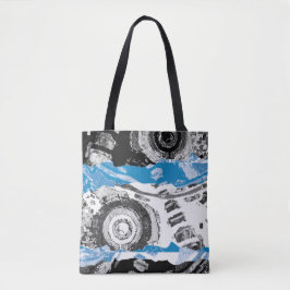 Custom Tote Bag Medium, Shoulder - Wave Mechanism Tasche