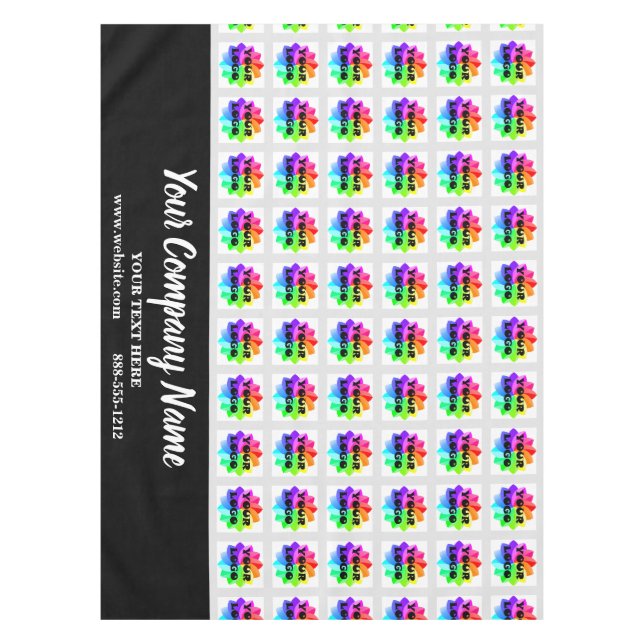 Custom Trade Show Tableclout Custom Logo Business Tischdecke (Vorderseite)