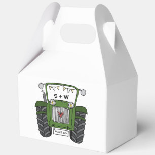 Custom Traktor Country Wedding Themed Favor Box Geschenkschachtel