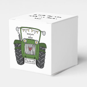 Custom Traktor Country Wedding Themed Favor Box Geschenkschachtel