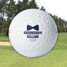 Custom Trauzeuge Trauzeuge Navy Blue Wedding Golfball