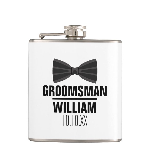 Custom Trauzeuge Trauzeuge Wedding Flachmann (Vorderseite)