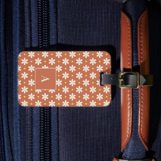 Custom Travel Gift for Women Personalized Daisy Gepäckanhänger
