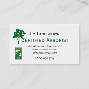 Custom Tree Arborist Business Card Visitenkarte