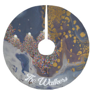 Custom Tree Skirt, Brushed Polyester Weihnachtsbaumdecke