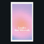 Custom Trendy Gradient Lavender Lila Bat Mitzvah Serviette<br><div class="desc">Custom Trendy Moderne moderne Gradient Lavender Lila Bat Mitzvah Papier Handtücher.</div>