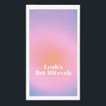 Custom Trendy Gradient Lavender Lila Bat Mitzvah Serviette<br><div class="desc">Custom Trendy Moderne moderne Gradient Lavender Lila Bat Mitzvah Papier Handtücher.</div>