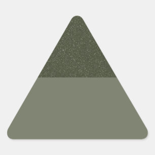 Custom Triangle Sticker - Textil Top Green