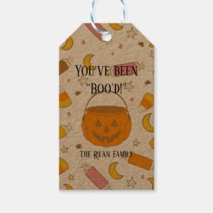 Custom Trick-oder-Leckerei Halloween Boo Geschenk  Geschenkanhänger