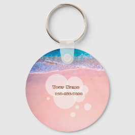 Custom Tropical Beach Schlüsselanhänger