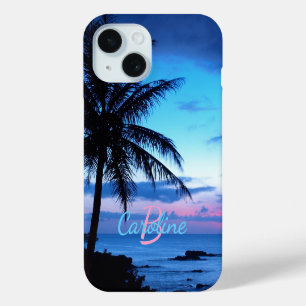 Custom Tropical Island Beach Ocean Sunset Foto Case-Mate iPhone Hülle