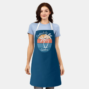 Custom Tropical Island Beach Sunset Schürze