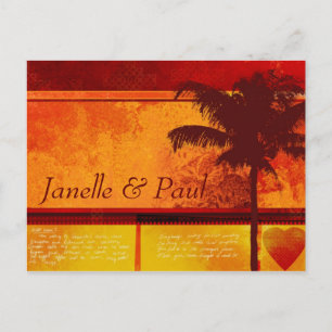 Custom Tropical Palm Tree Cards Postkarte