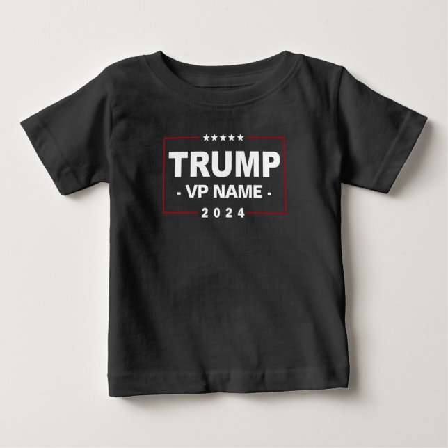 Custom Trump Vice President 2024 Baby T-shirt (Vorderseite)