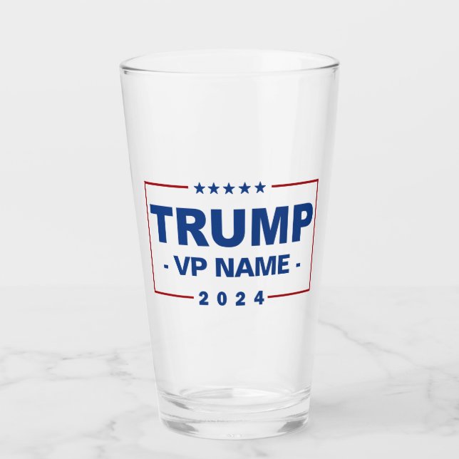 Custom Trump Vice President 2024 Glas (Vorderseite)