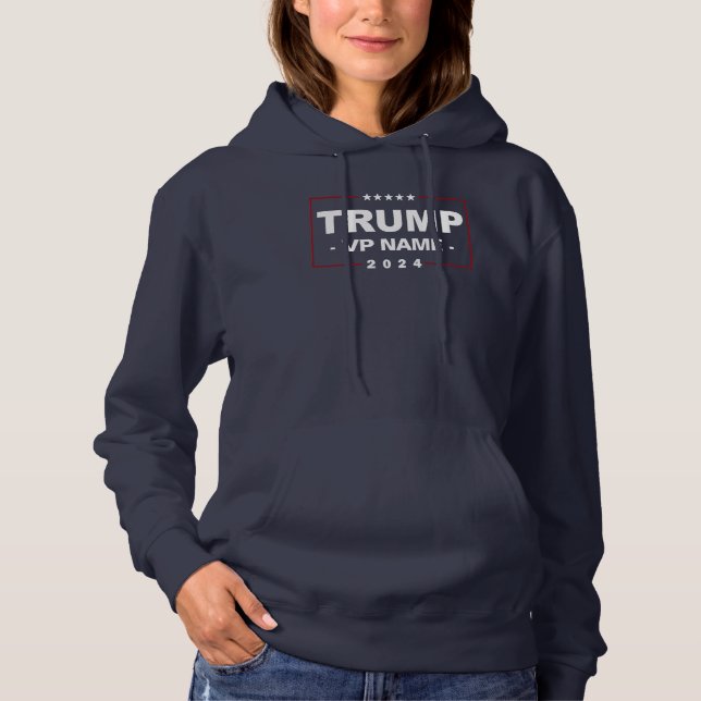 Custom Trump Vice President 2024 Hoodie (Vorderseite)