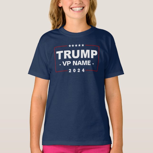 Custom Trump Vice President 2024 T-Shirt (Vorderseite)