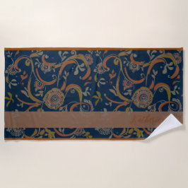 CUSTOM Tumeric + Ginger Swirl Motif Strandtuch