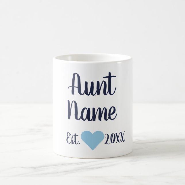Custom Tunt etablierte Navy & Baby Blue Tasse (Mittel)
