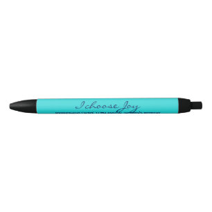 Custom Türkise Aqua Blue Modern Joy Church Kugelschreiber