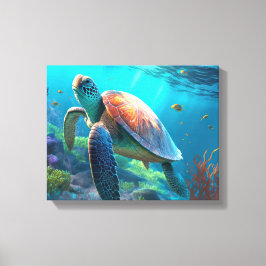 Custom Turtle Canvas Wall Art Personalized Design Leinwanddruck