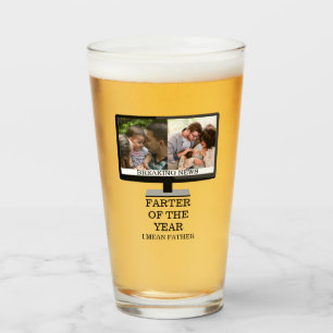 Custom TV-Farter des Jahres lustige Papa 2 Foto Glas