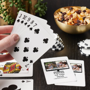 Custom TV-Farter des Jahres lustige Papa 2 Foto Spielkarten