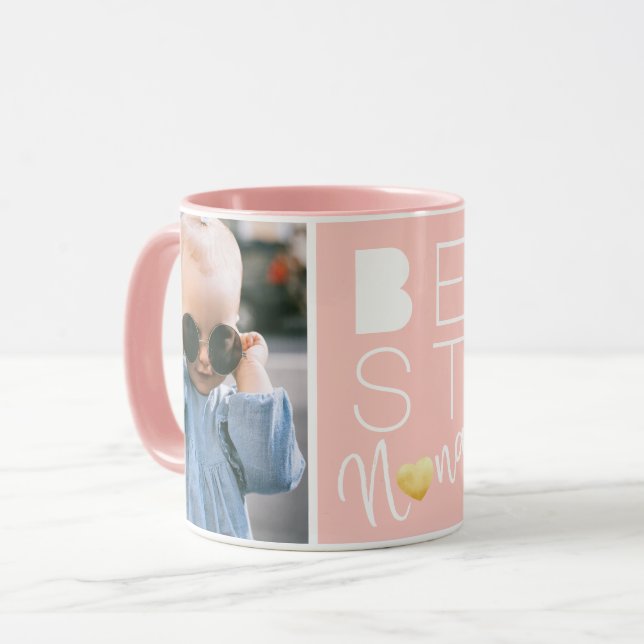 Custom Two Foto Best Nana Tasse (Vorderseite Links)