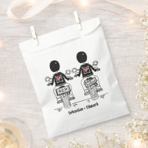 Custom Two Grooms Biker Motorrad Hochzeit