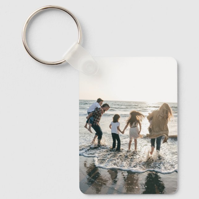 Custom Two Photo Double Sided Aluminum  Schlüsselanhänger (Vorderseite)