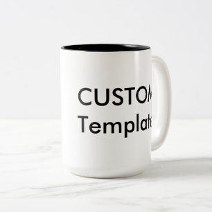 Custom Two-Tone 15 oz Tasse - SCHWARZ INNEN