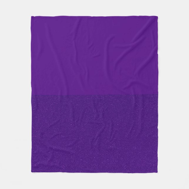 Custom Two-Tone Lila Fleece Blanket (Vorderseite)
