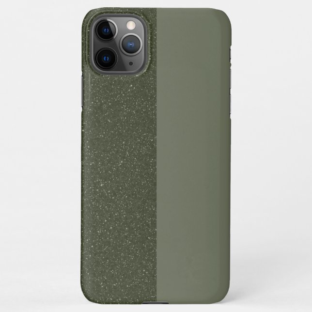 Custom Two-Tone Moss Green iPhone 11 Pro Max Fall iPhone Hülle (Rückseite)