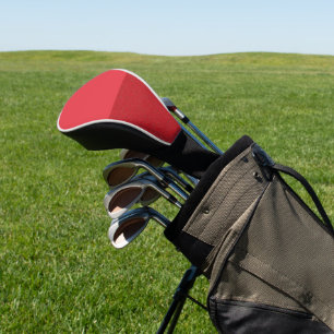 Custom Two-Tone Tomato Red Hybrid Golf Head Cover Headcover