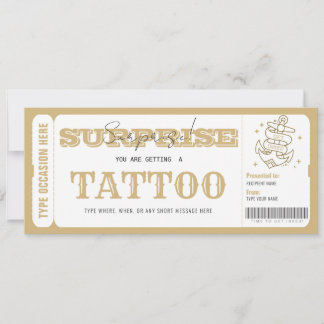 Custom Überraschung Geschenkgutschein Geschenkkart Einladung