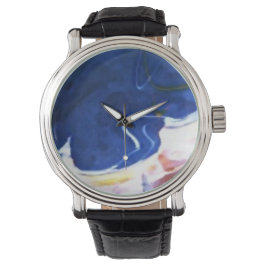Custom Uhr blue
