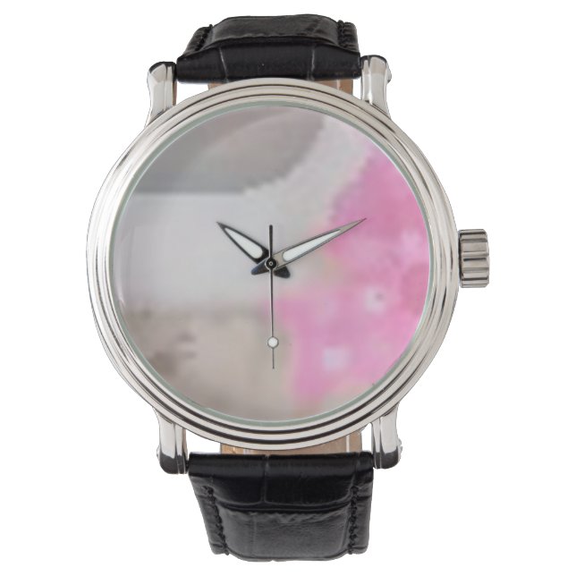 Custom Uhr pink (Vorderseite)
