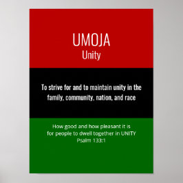 Custom UMOJA Unity Kwanzaa Poster