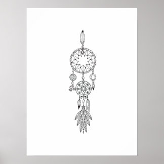 Custom Uni Dreamcatcher Coloring Poster