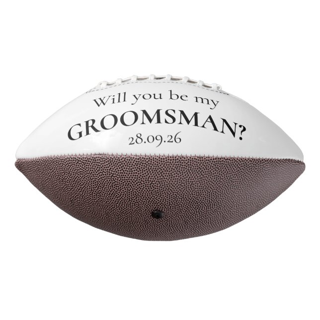 Custom Unique Football Trauzeugen Vorschlag Gesche (Gedreht 270)