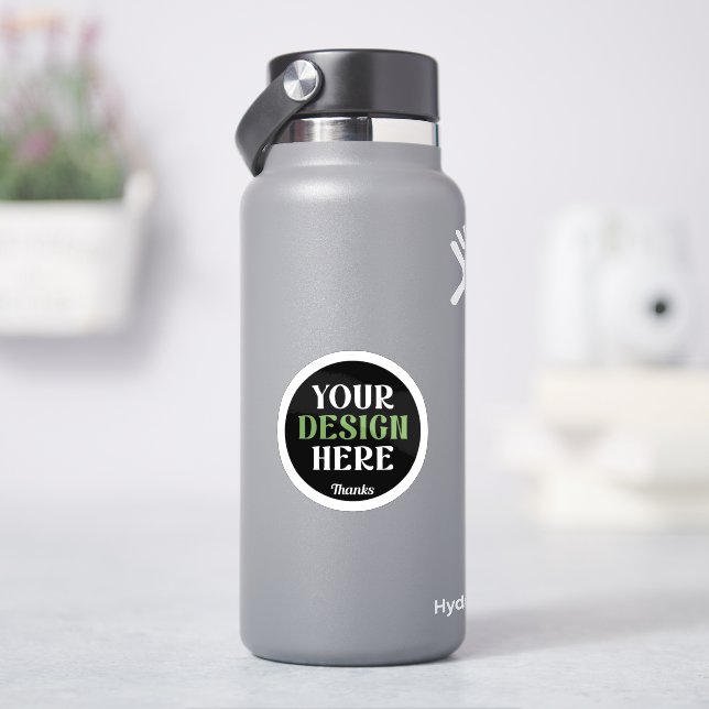custom, unique, sleek & minimalist aufkleber (HydroFlask)