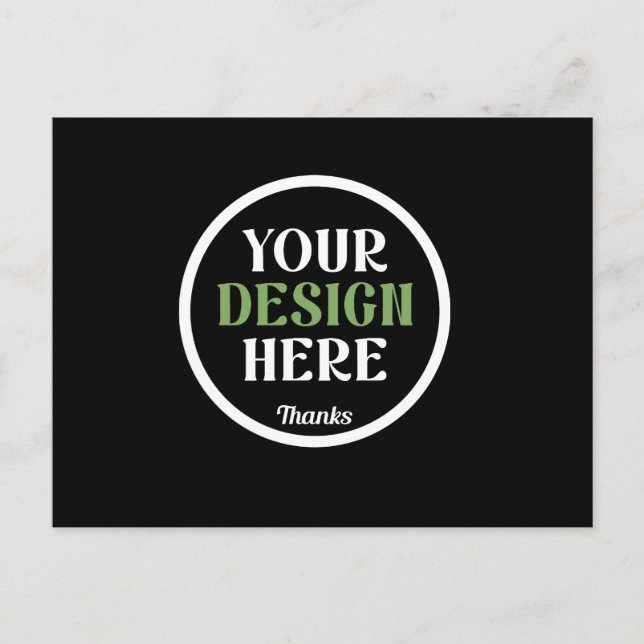 custom, unique, sleek & minimalist hershey®'s kiss postkarte (Vorderseite)