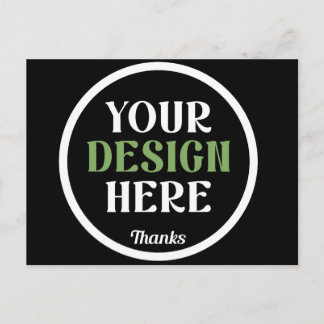 custom, unique, sleek & minimalist hershey®'s kiss postkarte