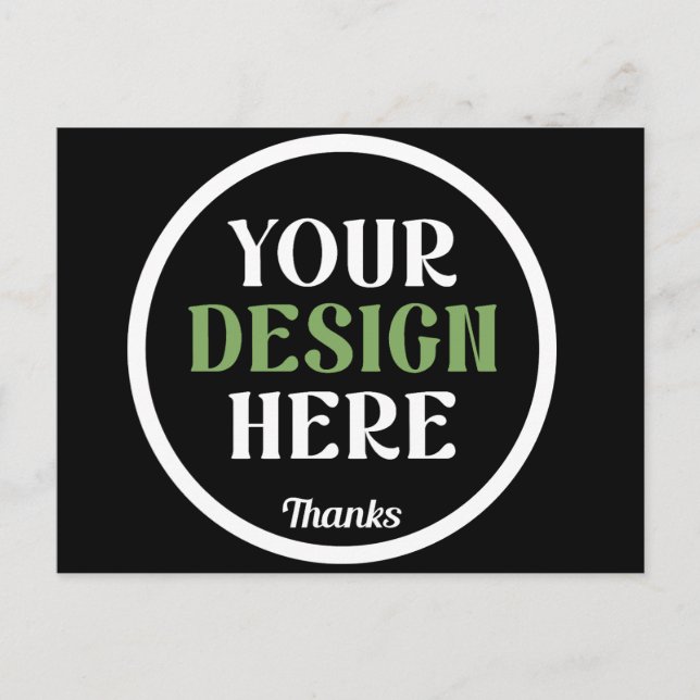 custom, unique, sleek & minimalist hershey®'s kiss postkarte (Vorderseite)