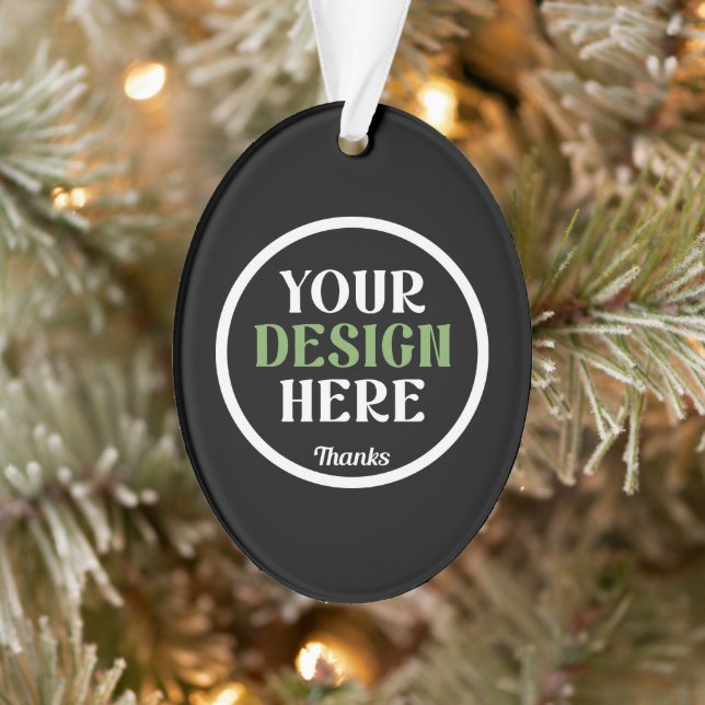 custom, unique, sleek & minimalist ornament (Baum)