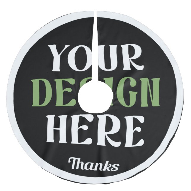 custom, unique, sleek & minimalist polyester weihnachtsbaumdecke (Vorderseite)