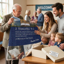 Custom Unique Weihnachtsgeschenke für Pastors Blue