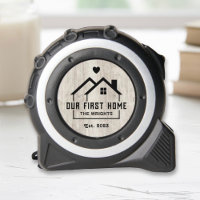 Custom unsere erste Zuhause Rustic Gray Wood