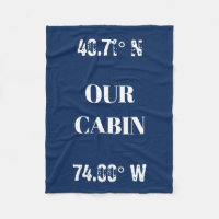 Custom Unsere Kabine koordiniert Fleece Blanket