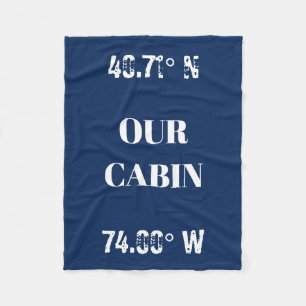Custom Unsere Kabine koordiniert Fleece Blanket